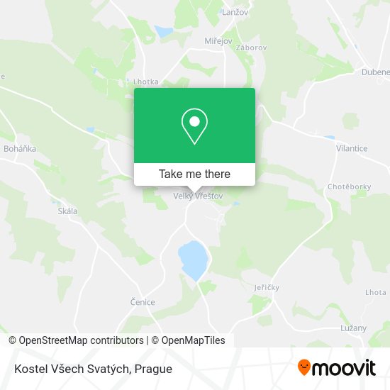 Kostel Všech Svatých map