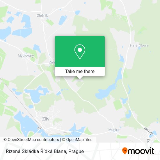 Řízená Skládka Řídká Blana map
