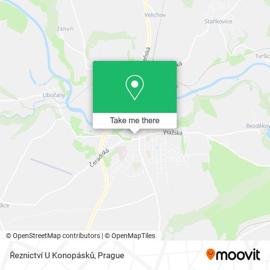 Řeznictví U Konopásků map