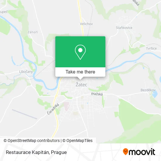 Карта Restaurace Kapitán