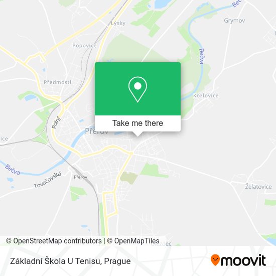 Základní Škola U Tenisu map