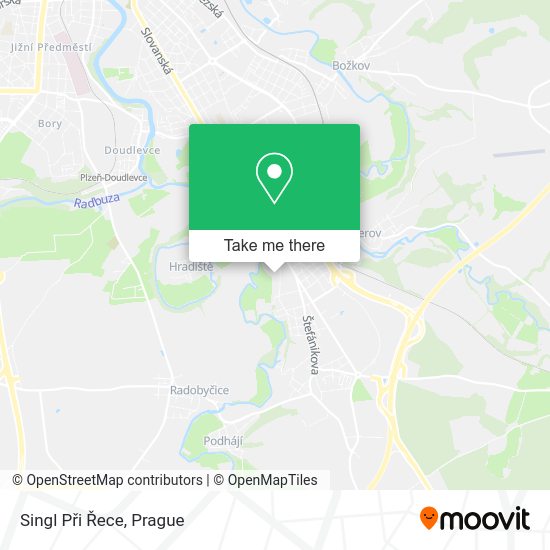 Singl Při Řece map
