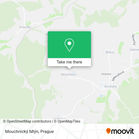 Mouchnický Mlýn map