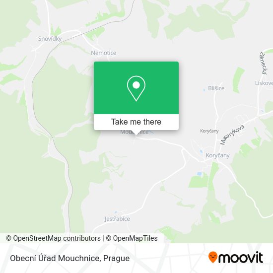 Obecní Úřad Mouchnice map