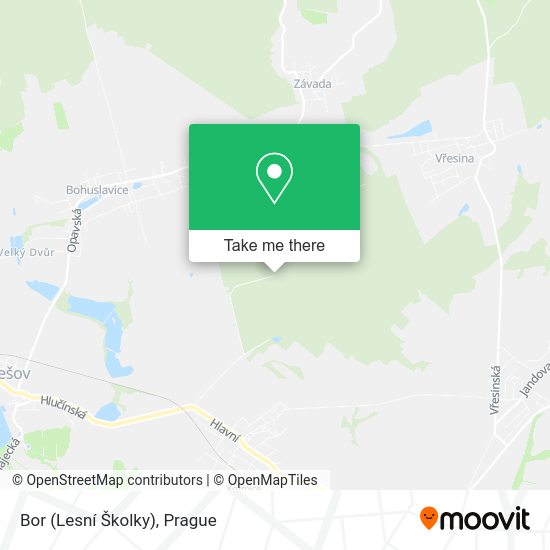 Bor (Lesní Školky) map