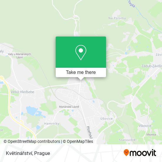 Květinářství map