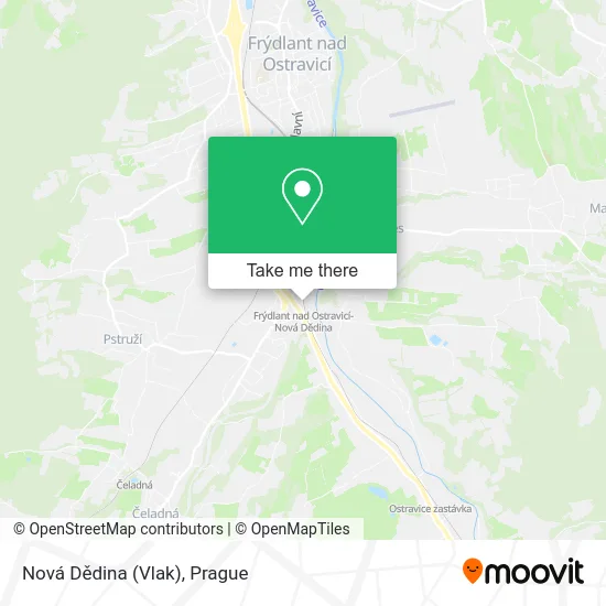 Карта Nová Dědina (Vlak)