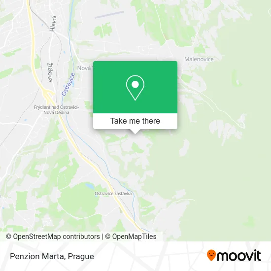 Карта Penzion Marta