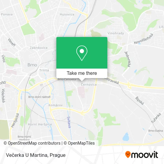 Карта Večerka U Martina