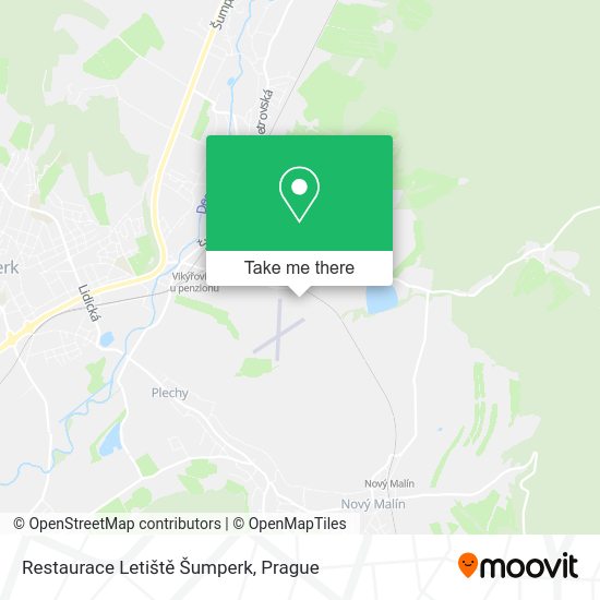 Restaurace Letiště Šumperk map