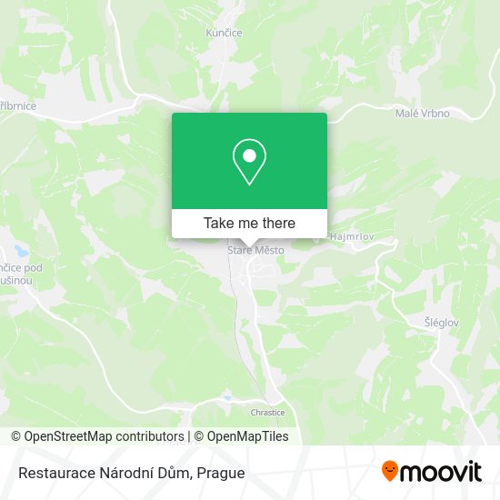 Restaurace Národní Dům map