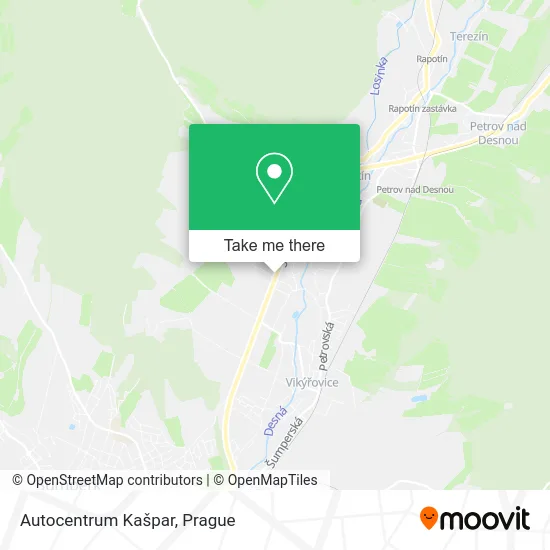 Карта Autocentrum Kašpar