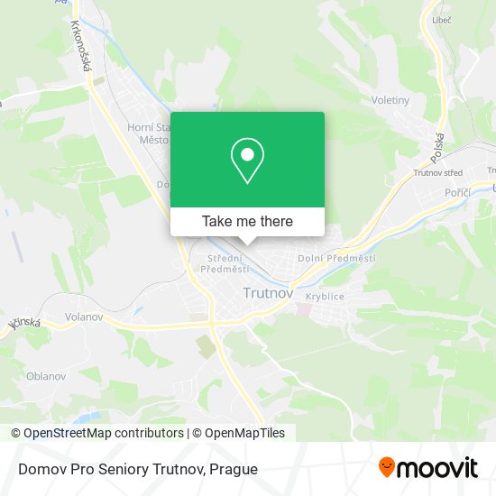 Domov Pro Seniory Trutnov map