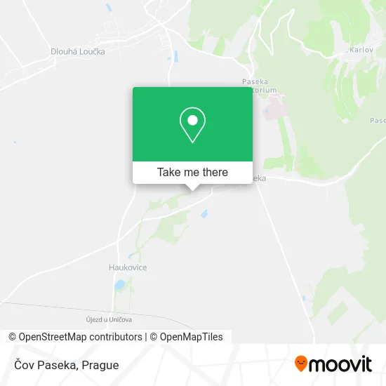 Карта Čov Paseka