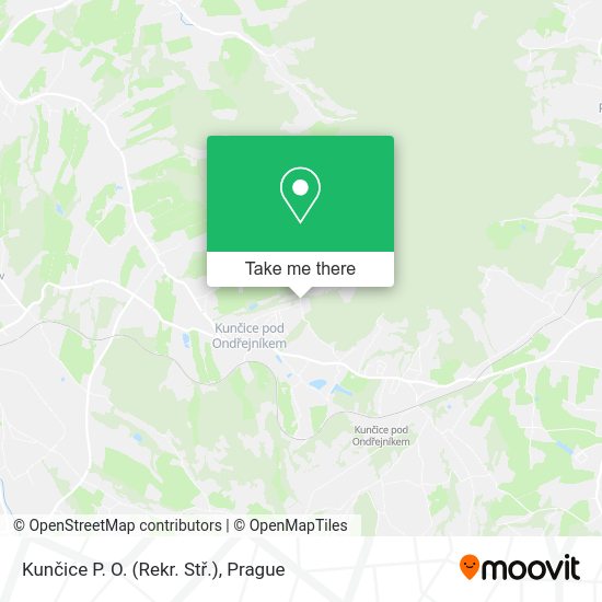 Kunčice P. O. (Rekr. Stř.) map