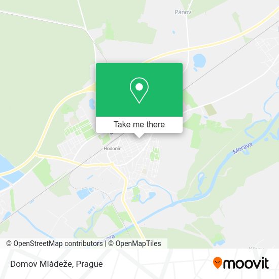 Domov Mládeže map