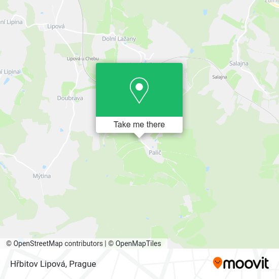 Hřbitov Lipová map
