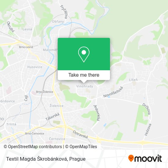 Textil Magda Škrobánková map