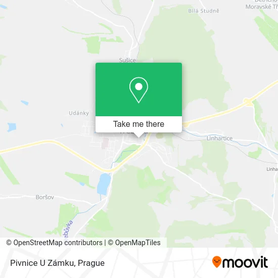 Карта Pivnice U Zámku