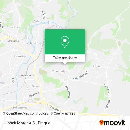 Карта Hošek Motor A.S.