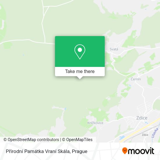 Přírodní Památka Vraní Skála map
