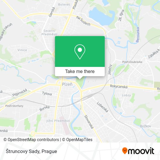 Карта Štruncovy Sady