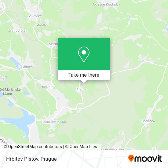 Hřbitov Pístov map