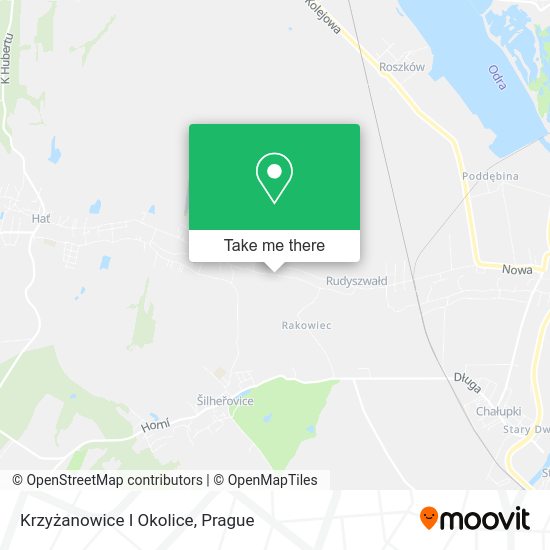 Krzyżanowice I Okolice map