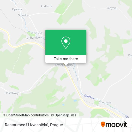 Restaurace U Kvasničků map