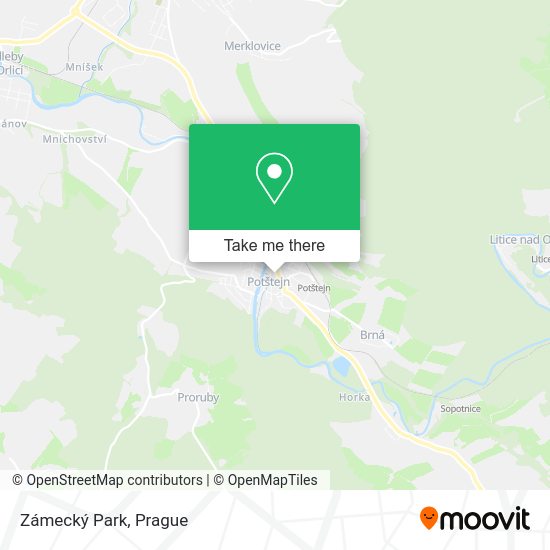Zámecký Park map