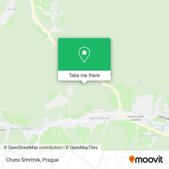 Chata Smrčník map