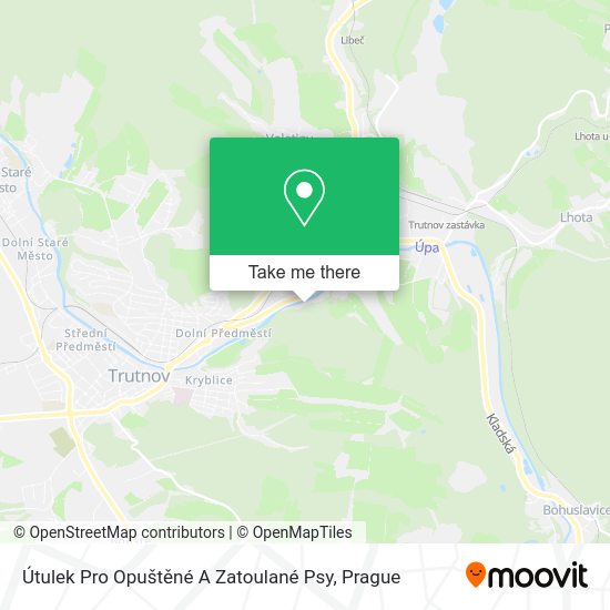 Útulek Pro Opuštěné A Zatoulané Psy map
