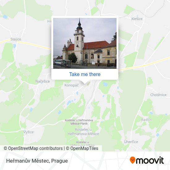 Heřmanův Městec map