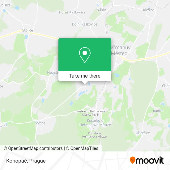 Карта Konopáč