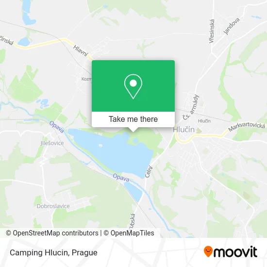 Карта Camping Hlucin