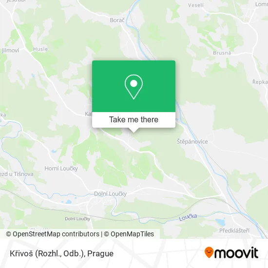 Křivoš (Rozhl., Odb.) map