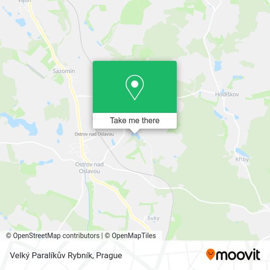 Velký Paralíkův Rybník map