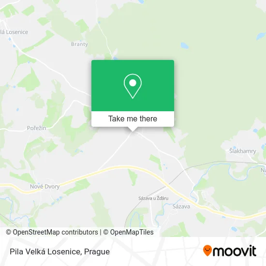 Карта Pila Velká Losenice