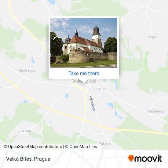 Карта Velká Bíteš
