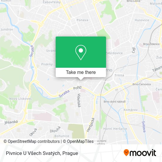 Pivnice U Všech Svatých map