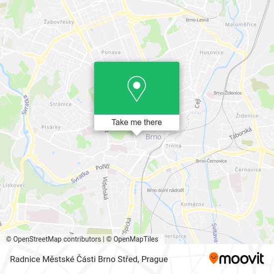 Radnice Městské Části Brno Střed map
