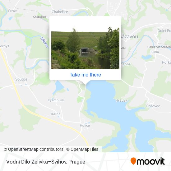 Vodní Dílo Želivka–Švihov map