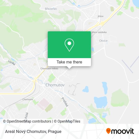 Areál Nový Chomutov map