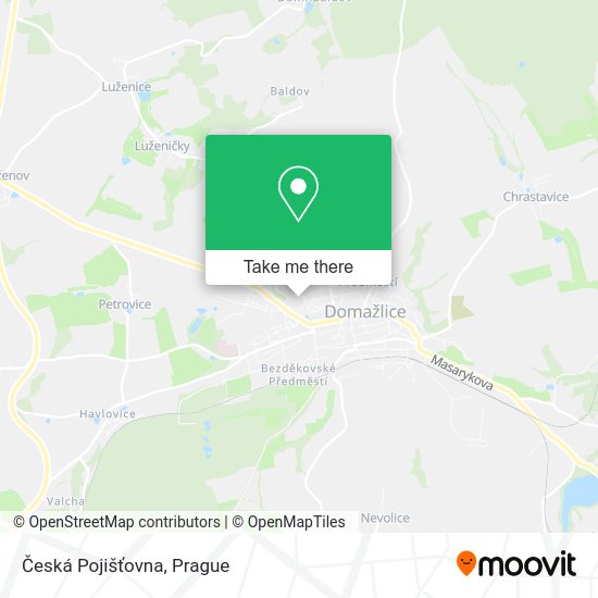 Česká Pojišťovna map
