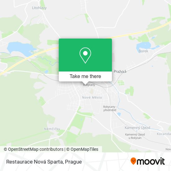 Карта Restaurace Nová Sparta