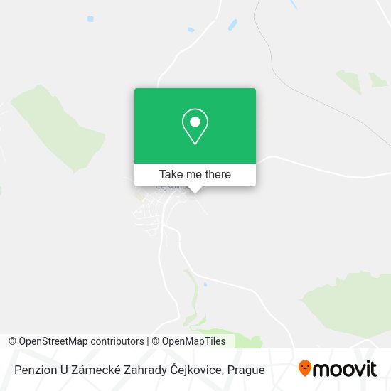 Penzion U Zámecké Zahrady Čejkovice map