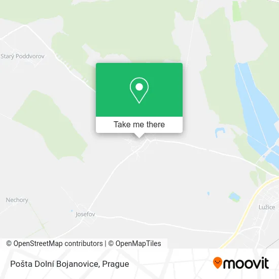 Карта Pošta Dolní Bojanovice