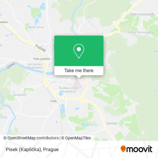 Карта Písek (Kaplička)