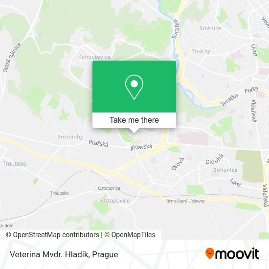 Veterina Mvdr. Hladík map