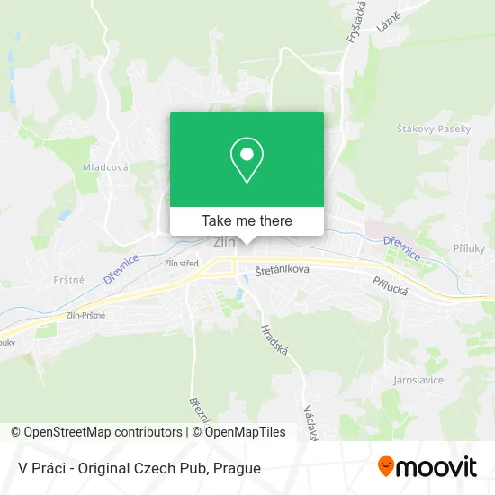 Карта V Práci - Original Czech Pub